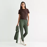 Xersion Everyday Womens Drawstring Waist Tapered Mid Rise Regular Fit Active Jogger Pant