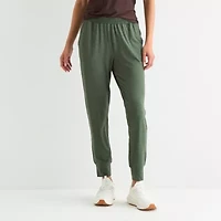 Xersion Everyday Womens Drawstring Waist Tapered Mid Rise Regular Fit Active Jogger Pant