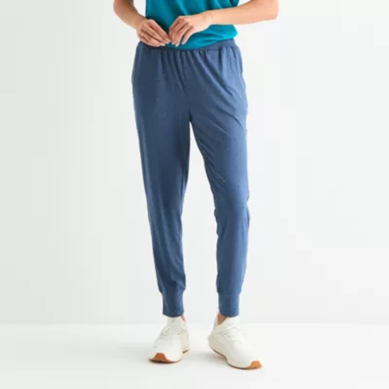 Xersion Everyday Womens Drawstring Waist Tapered Mid Rise Regular Fit Active Jogger Pant