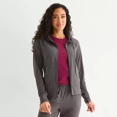 Xersion Everyday Womens Long Sleeve Zipper Active Hoodie
