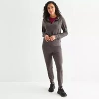 Xersion Everyday Womens Long Sleeve Zipper Active Hoodie