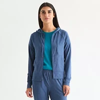 Xersion Everyday Womens Long Sleeve Zipper Active Hoodie