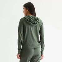Xersion Everyday Womens Long Sleeve Zipper Active Hoodie