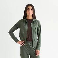 Xersion Everyday Womens Long Sleeve Zipper Active Hoodie