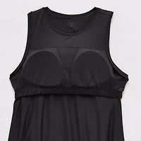 Xersion Everyday Womens High Neck Sleeveless Shelf Bra Tank Top