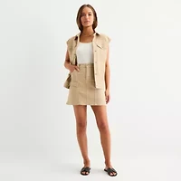 a.n.a Womens High Rise Stretch Fabric Denim Skirt