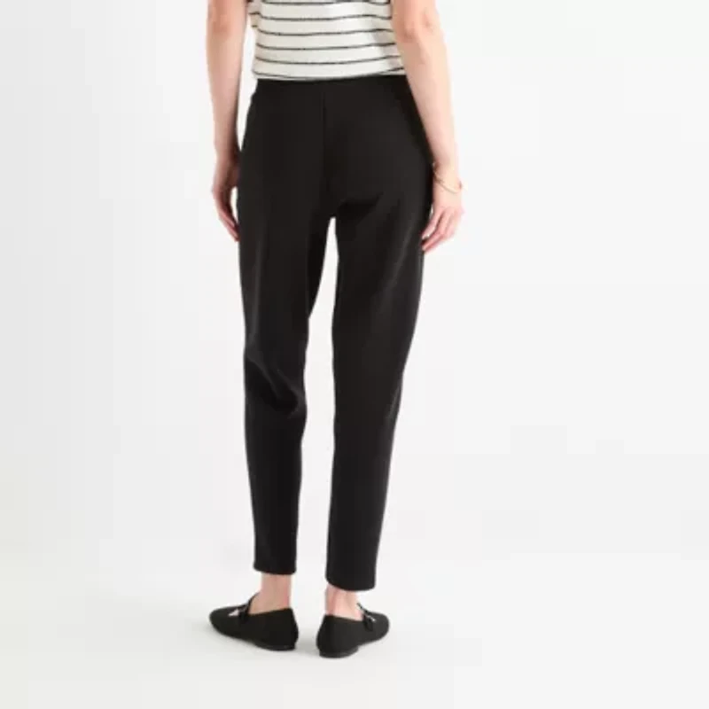Stylus Womens Tapered High Rise Ankle Pant