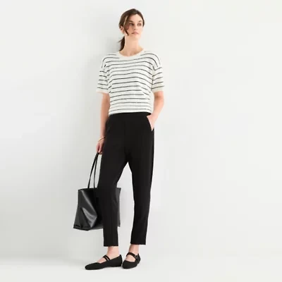 Stylus Womens High Rise Regular Fit Ankle Pant