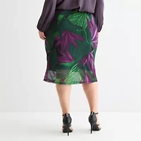 Bold Elements Womens Pencil Skirt-Plus