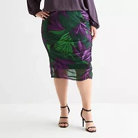 Bold Elements Womens Pencil Skirt-Plus