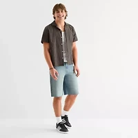 Arizona Mens Short Sleeve Regular Fit Button-Down Shirt