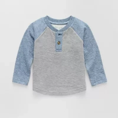 Okie Dokie Baby Boys Long Sleeve Regular Fit Henley Shirt