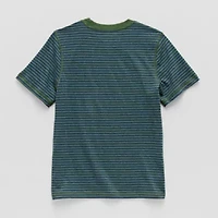 Thereabouts Little & Big Kid Boys Easy-on + Easy-off Sensory Friendly Crew Neck Short Sleeve Adaptive T-Shirt