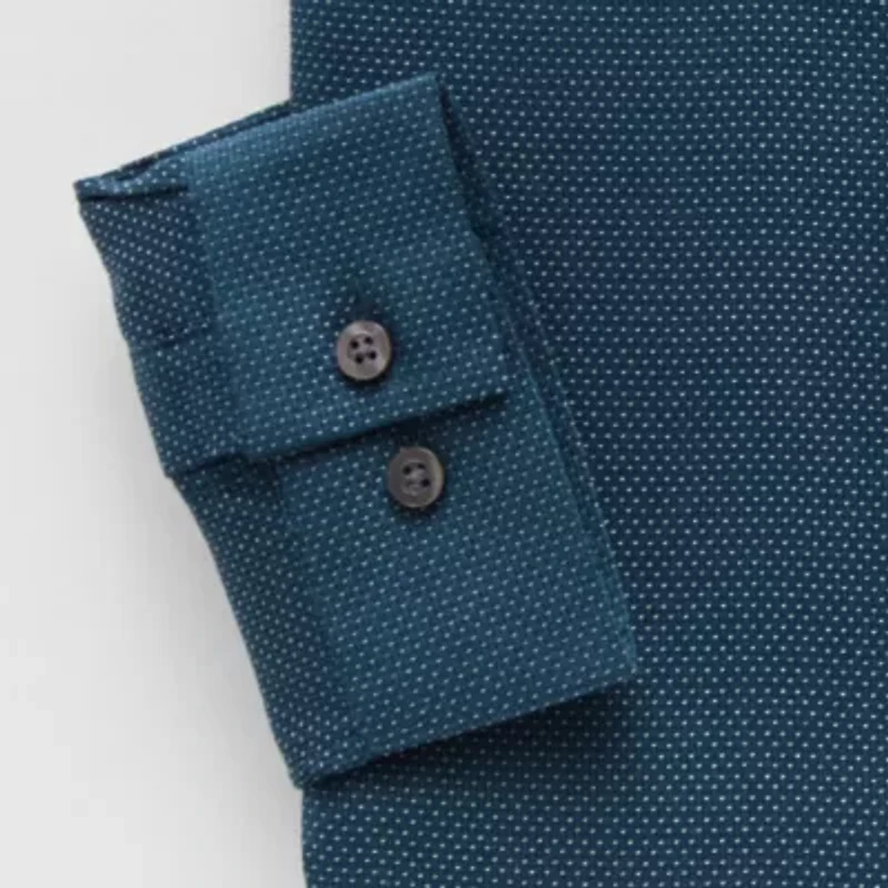 J. Ferrar Ultra Comfort Mens Slim Fit Stretch Fabric Wrinkle Free Long Sleeve Dress Shirt