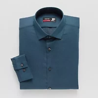 J. Ferrar Ultra Comfort Mens Slim Fit Stretch Fabric Wrinkle Free Long Sleeve Dress Shirt