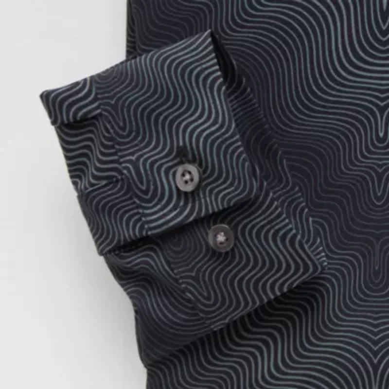 J. Ferrar Slim 360 Stretch Performance Mens Regular Fit Wrinkle Free Long Sleeve Dress Shirt