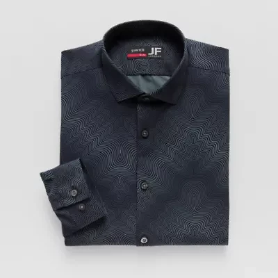 J. Ferrar Slim 360 Stretch Performance Mens Regular Fit Wrinkle Free Long Sleeve Dress Shirt