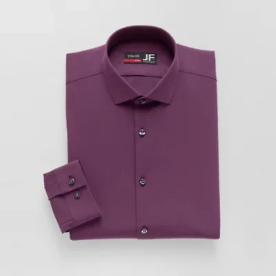 J. Ferrar Slim 360 Stretch Performance Mens Regular Fit Wrinkle Free Long Sleeve Dress Shirt