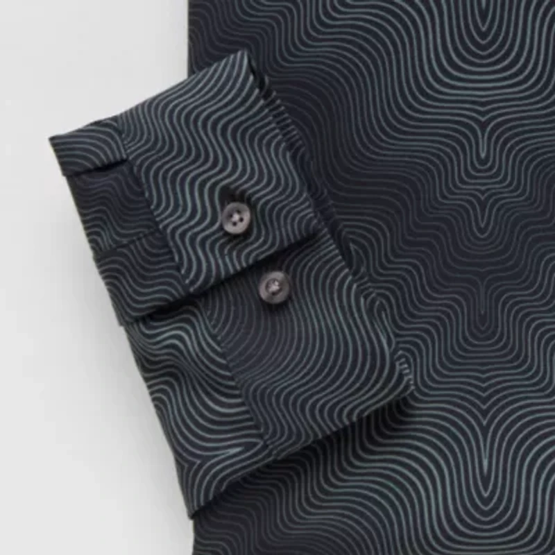 J. Ferrar 360 Stretch Performance Big & Tall Mens Regular Fit Wrinkle Free Long Sleeve Dress Shirt