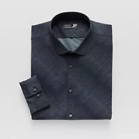 J. Ferrar 360 Stretch Performance Big & Tall Mens Regular Fit Wrinkle Free Long Sleeve Dress Shirt