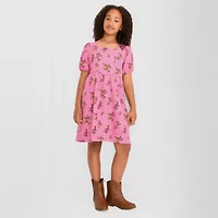 Thereabouts Little & Big Kid Girls Short Sleeve A-Line Dress