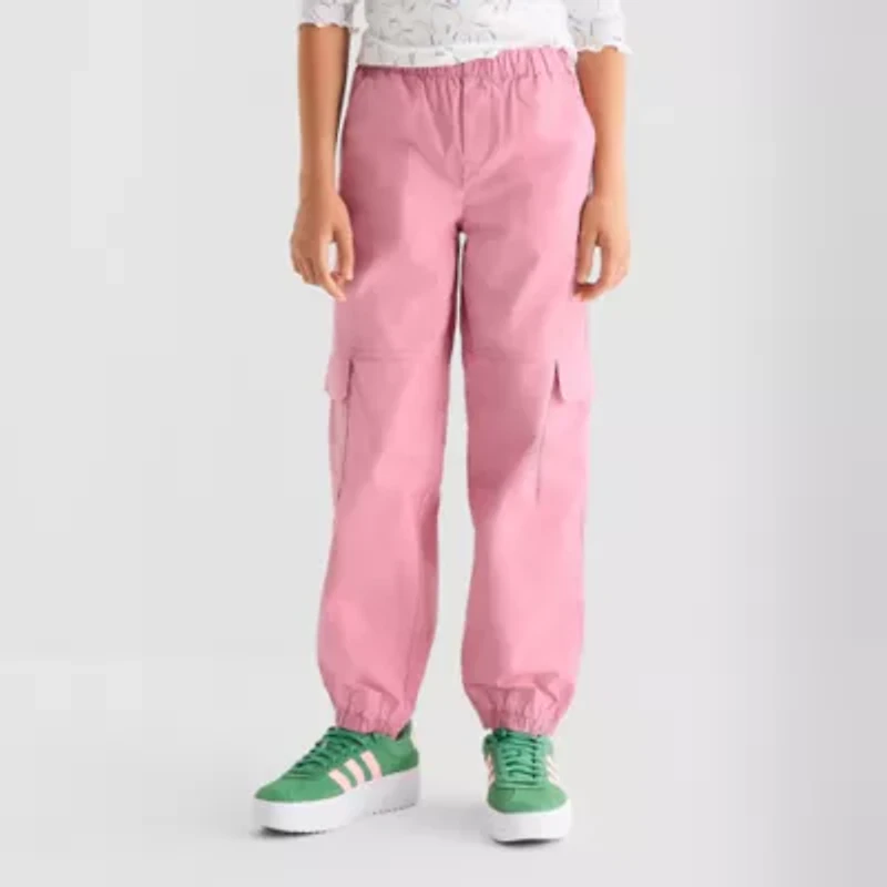 Thereabouts Cargo Little & Big Kid Girls Cuffed Relaxed Fit Jogger Pant
