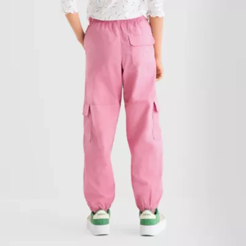 Thereabouts Cargo Little & Big Kid Girls Cuffed Relaxed Fit Jogger Pant