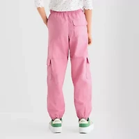 Thereabouts Cargo Little & Big Kid Girls Cuffed Relaxed Fit Jogger Pant