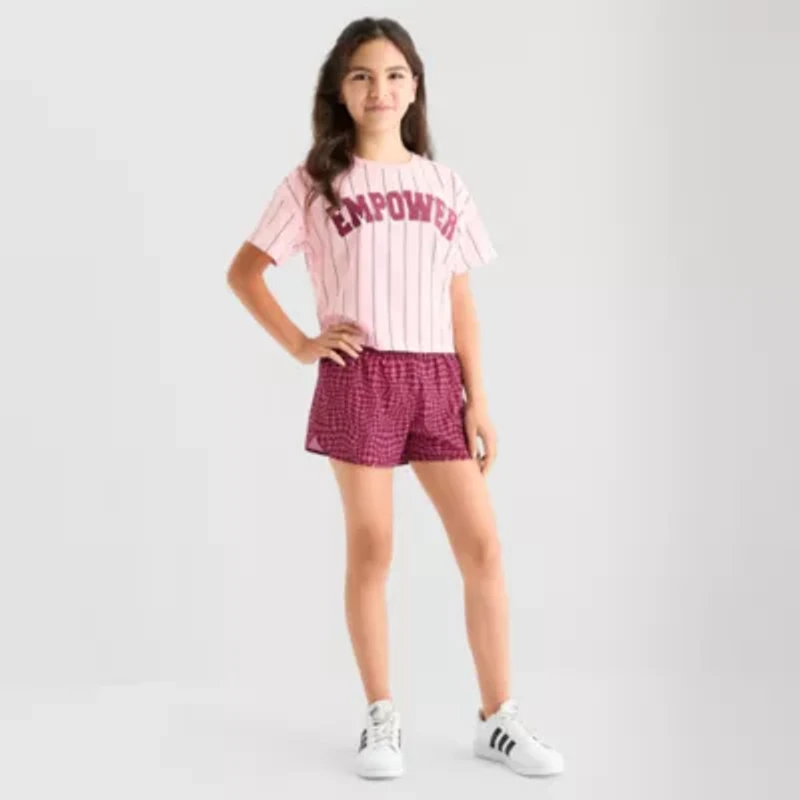 Xersion Little & Big Kid Girls Mid Rise Running Short