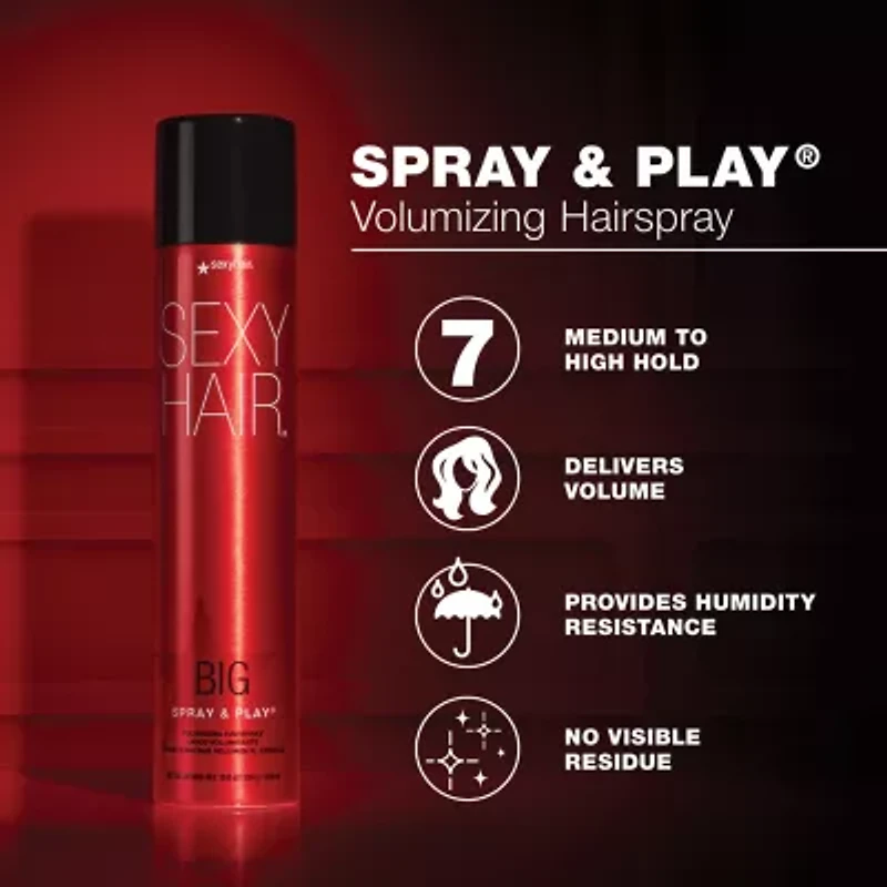 Sexy Hair Big Spray And Play Hair Spray 10 oz.