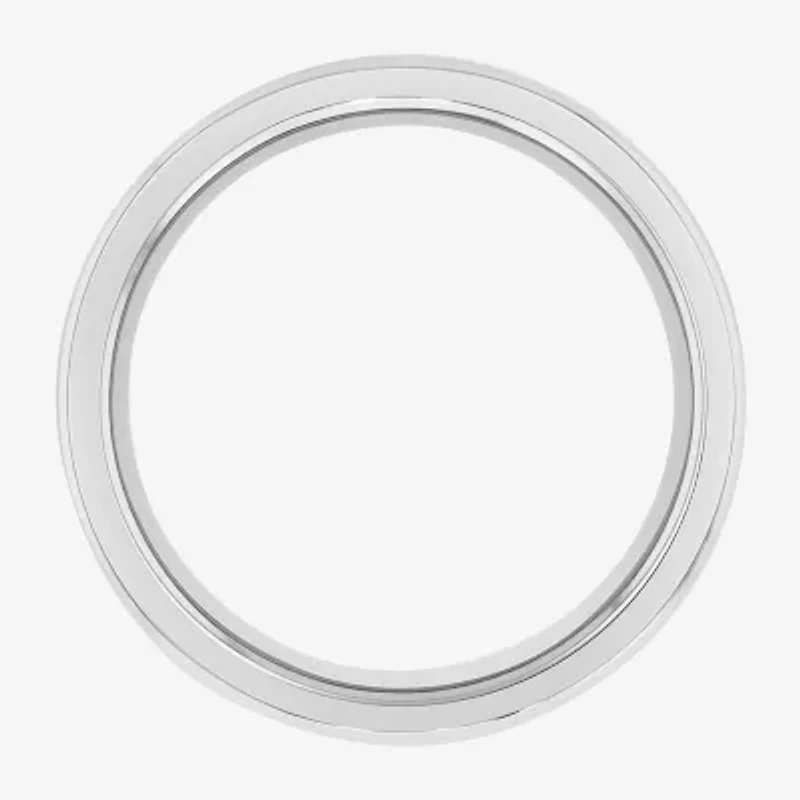 H / Si2-I1) Mens 6MM 1/5 CT. Lab Grown White Diamond Tungsten Wedding Band