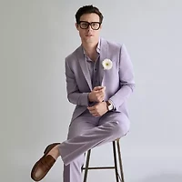 J. Ferrar 360 Stretch Performance Mens Slim Fit Fabric Long Sleeve Dress Shirt