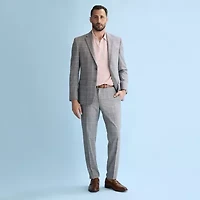 Van Heusen Mens Modern Fit Windowpane Flat Front Suit Pant