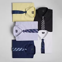 Shaquille O'Neal XLG™ Big And Tall Mens Button Down Dress Shirt + Tie Set