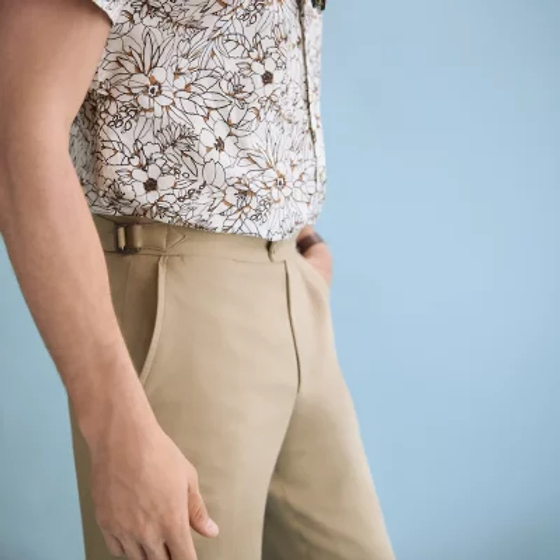 Stafford Mens Classic Fit Dress Flat Front Pant