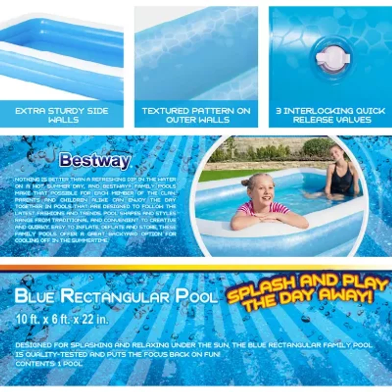 Bestway Rectangular Family Kiddie Pool