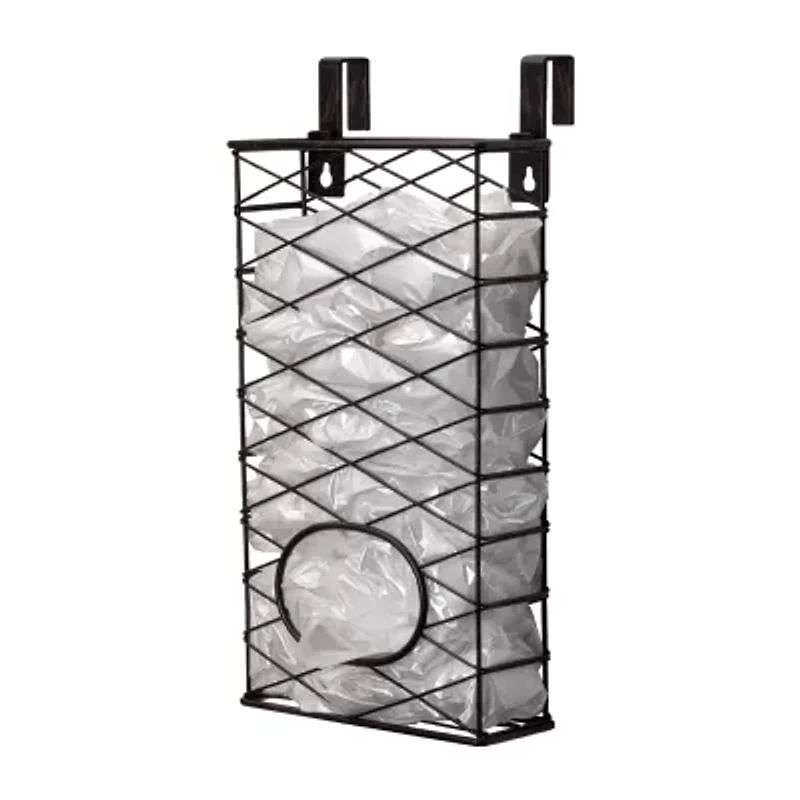 Gourmet Basics by Mikasa Plastic Bag Holder Rectangular Basket