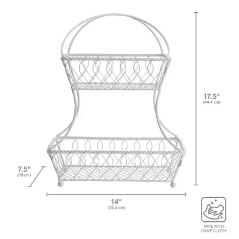 Gourmet Basics by Mikasa Metal Fruit Basket