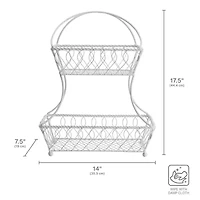 Gourmet Basics by Mikasa Metal Fruit Basket