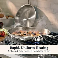 Anolon Everlast Tri-Ply Clad 2-pc. Stainless Steel Frying Pan