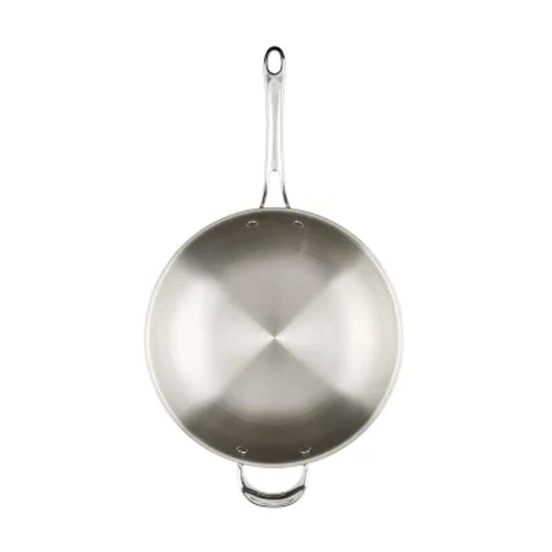 Anolon Everlast Tri-Ply Clad Stainless Steel 4 3/4 Qt Stir Fry Pan