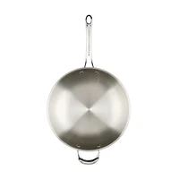 Anolon Everlast Tri-Ply Clad Stainless Steel 4 3/4 Qt Stir Fry Pan