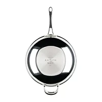 Anolon Everlast Tri-Ply Clad Stainless Steel 4 3/4 Qt Stir Fry Pan
