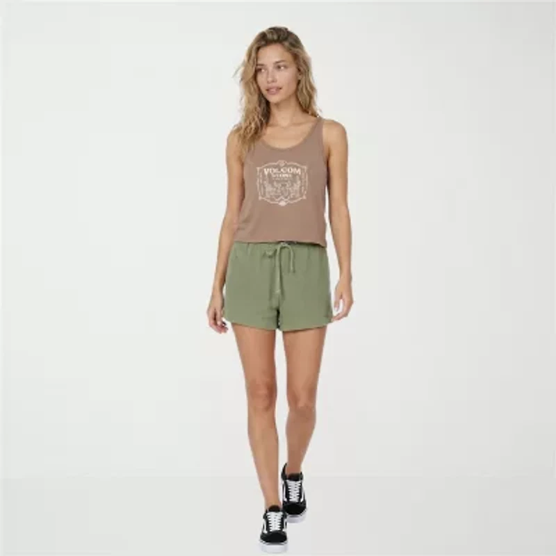 VOLCOM Womens Juniors Sleeveless Tank Top
