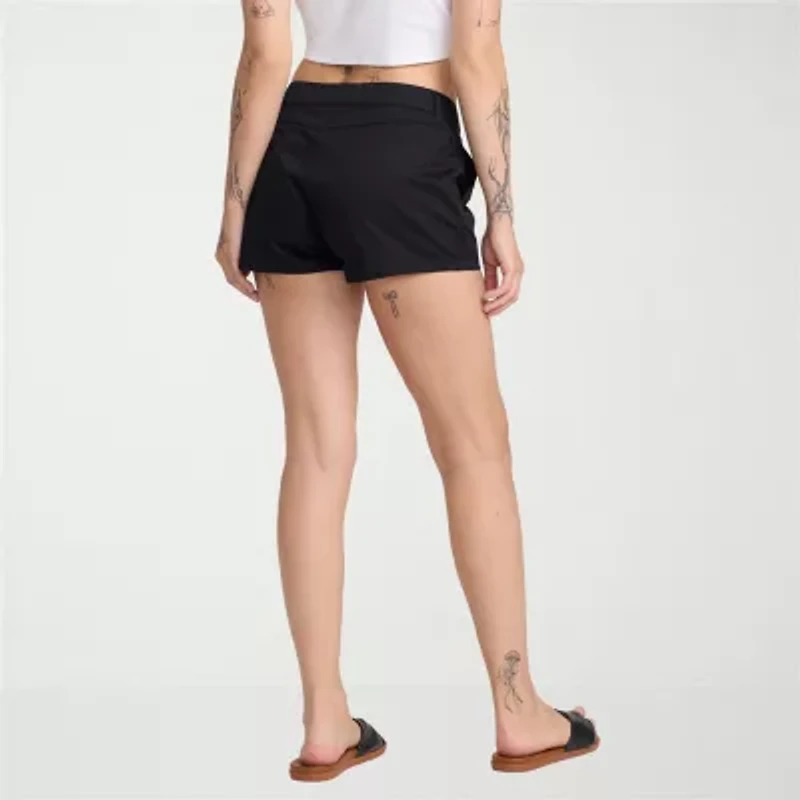 VOLCOM Juniors Womens Mid Rise Shortie Short