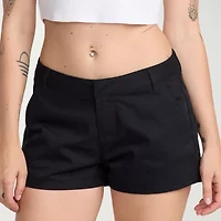 VOLCOM Juniors Womens Mid Rise Shortie Short
