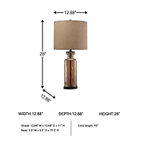 Signature Design by Ashley® Laurentia Glass Table Lamp
