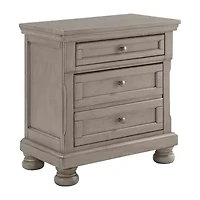 Signature Design by Ashley Lettner 29" 2-Drawer Nightstand in Light Gray