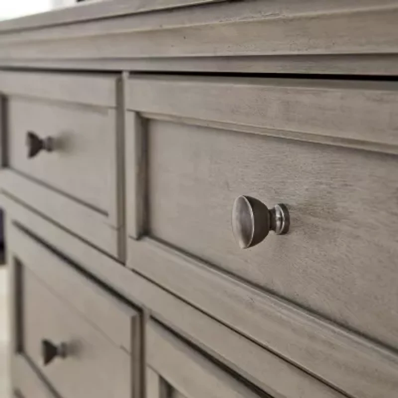 Signature Design by Ashley Lettner 29" 2-Drawer Nightstand in Light Gray