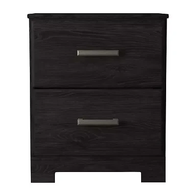 Signature Design by Ashley Belachime 2-Drawer Nightstand in Charcoal